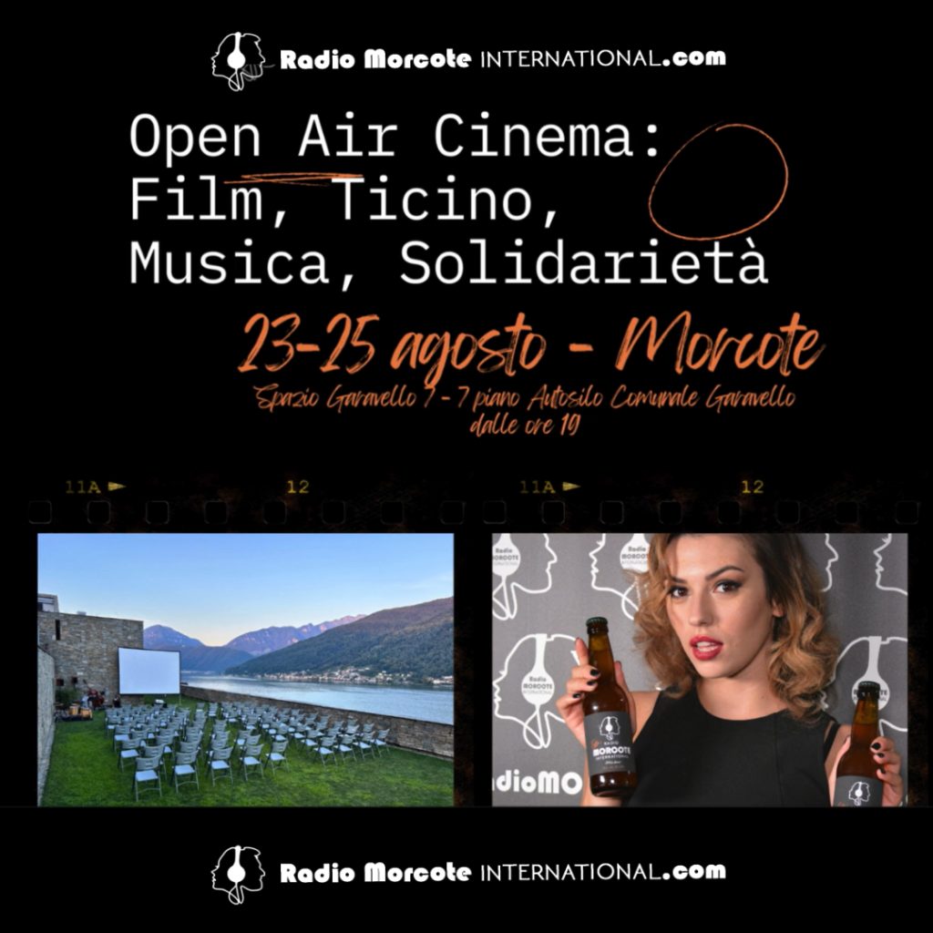 CINEMA OPEN AIR: Radio Morcote sostiene l'associazione benefica Move for Charity